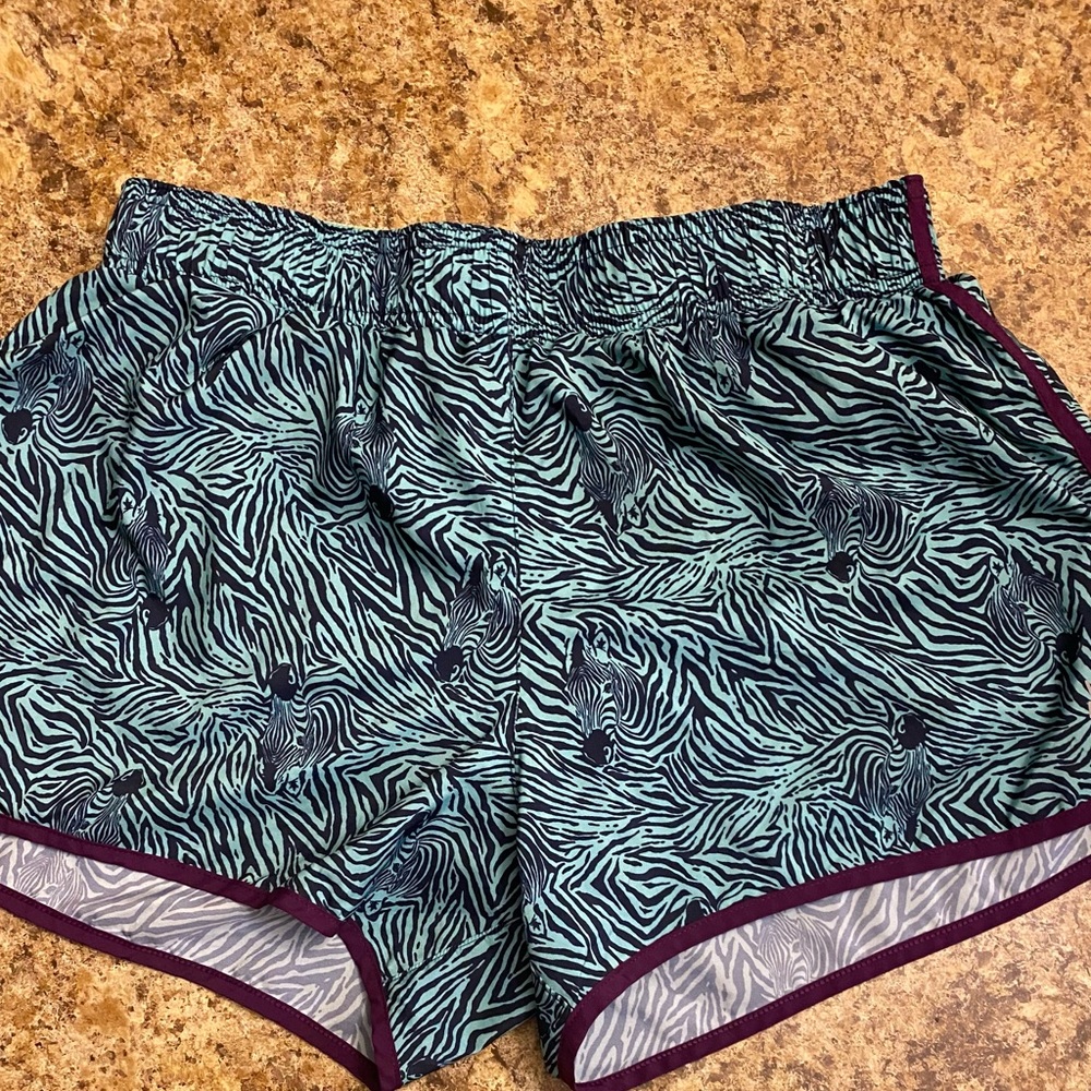 Victoria’s Secret, VSX Zebra Print Running Shorts, size Small NWT